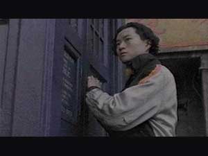 Chang Lee (Yee Jee Tso) opens TARDIS door 